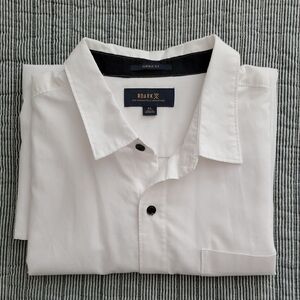 Roark Men’s White Button-Down Dress Shirt